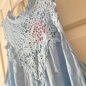 NWT Baby blue halter top